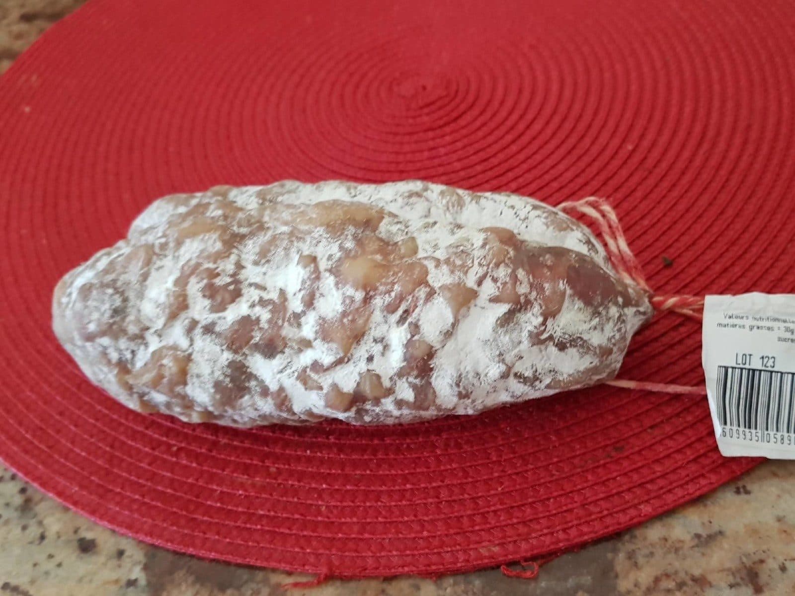 Open Food Facts Saucisson aux noisettes VPF packshot