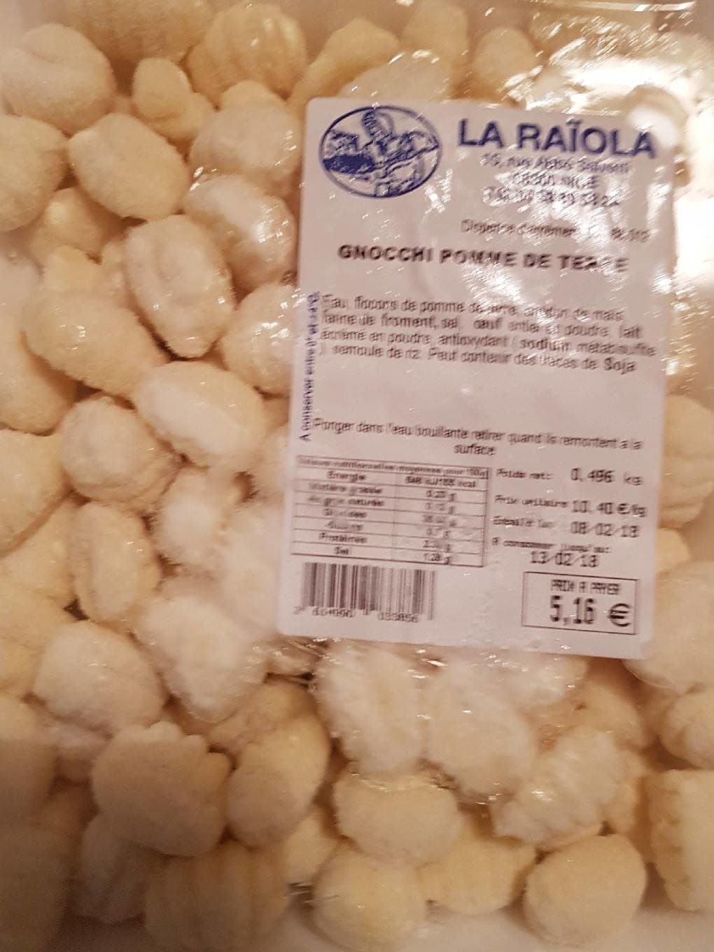 La Raïola gnocchi pomme de terre packshot