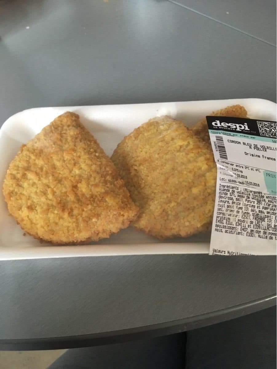 Open Food Facts Cordon bleu de volaille packshot