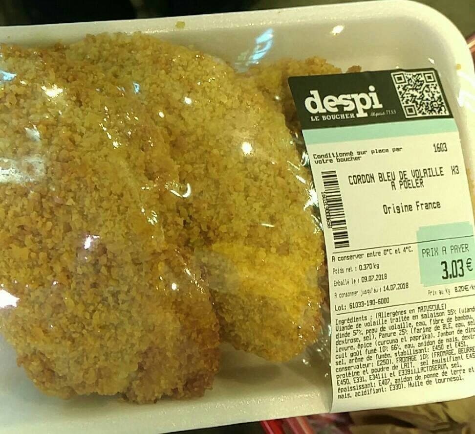 Open Food Facts Cordon bleu packshot