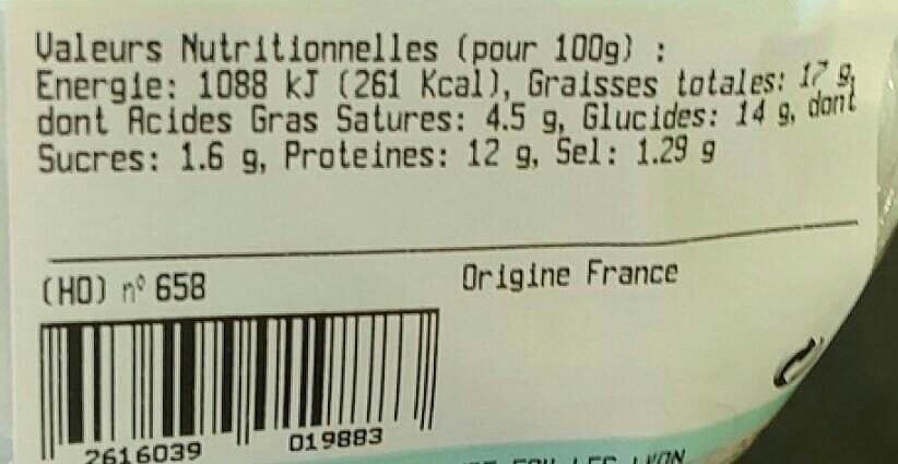 Open Food Facts Cordon bleu packshot