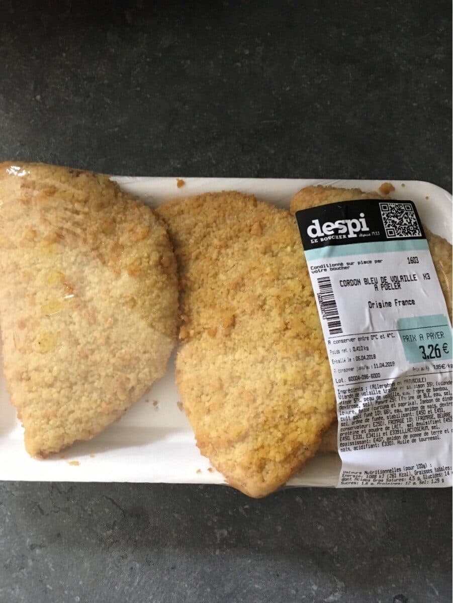 Open Food Facts Cordon bleu packshot