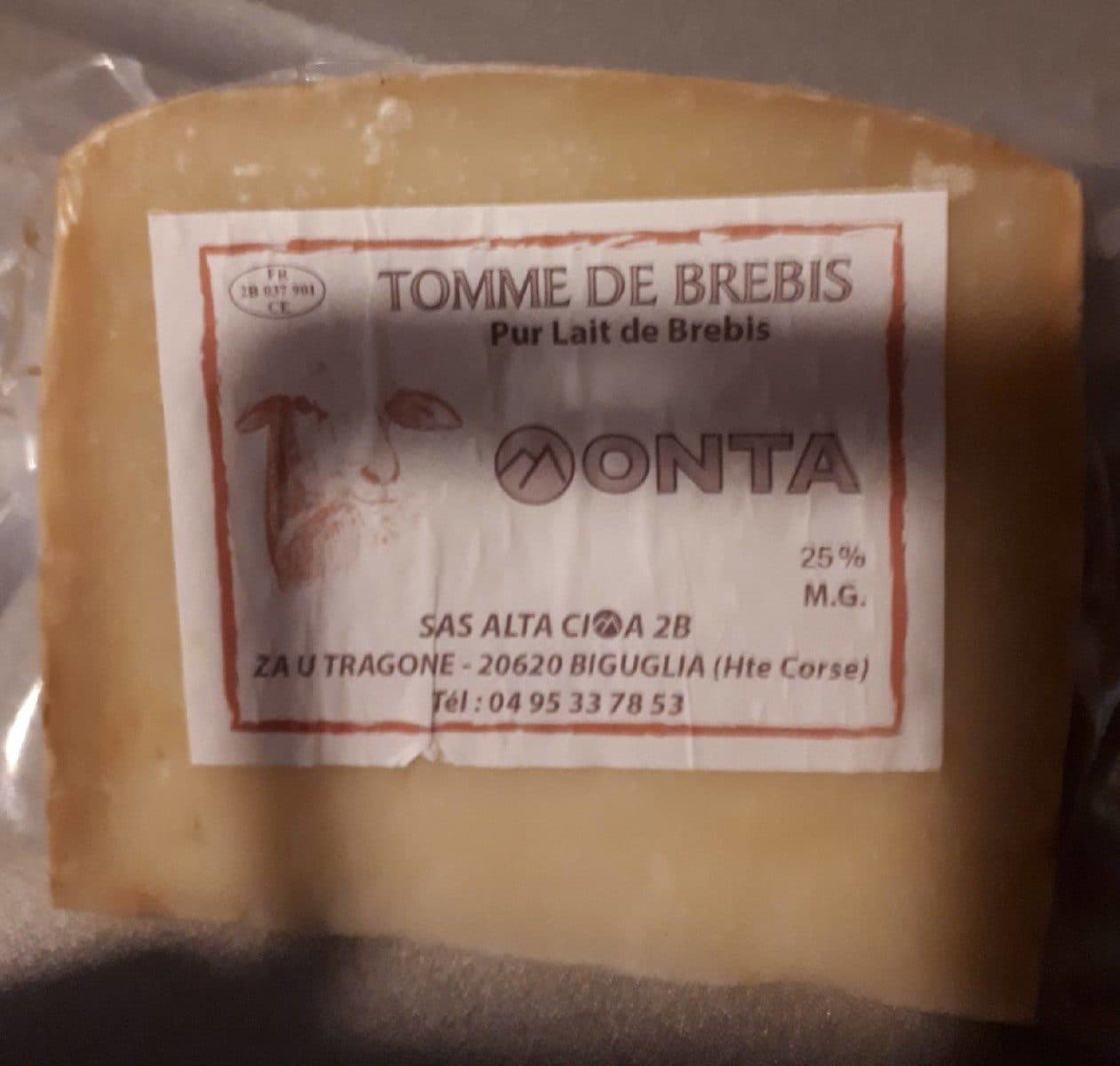 Open Food Facts Tomme de brebis packshot
