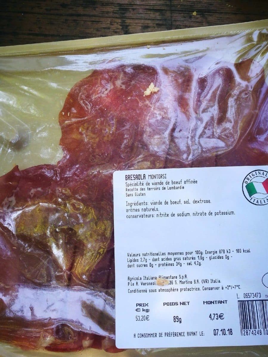Open Food Facts Bresaola packshot