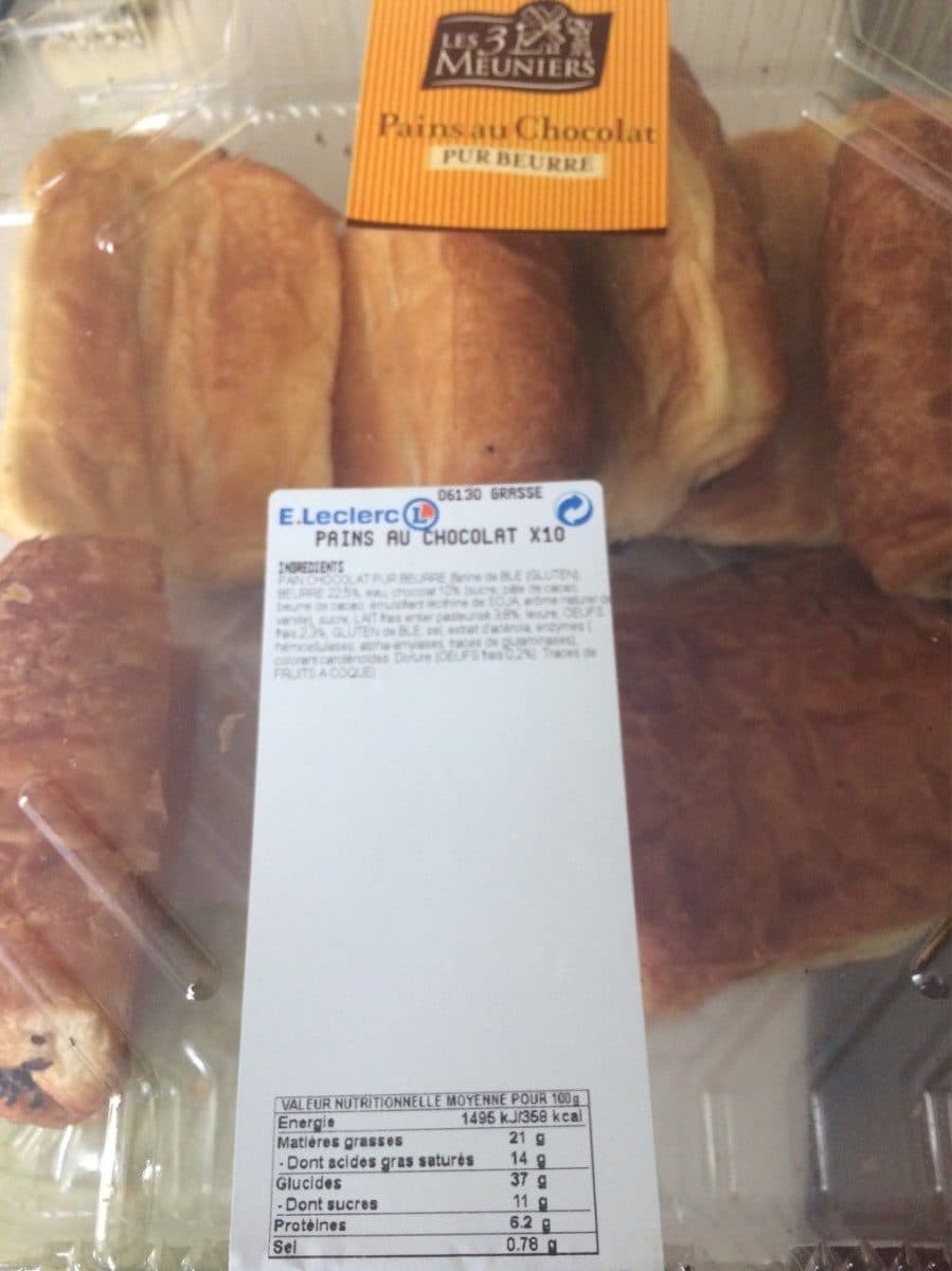 Les 3 Meuniers Pains au chocolat packshot