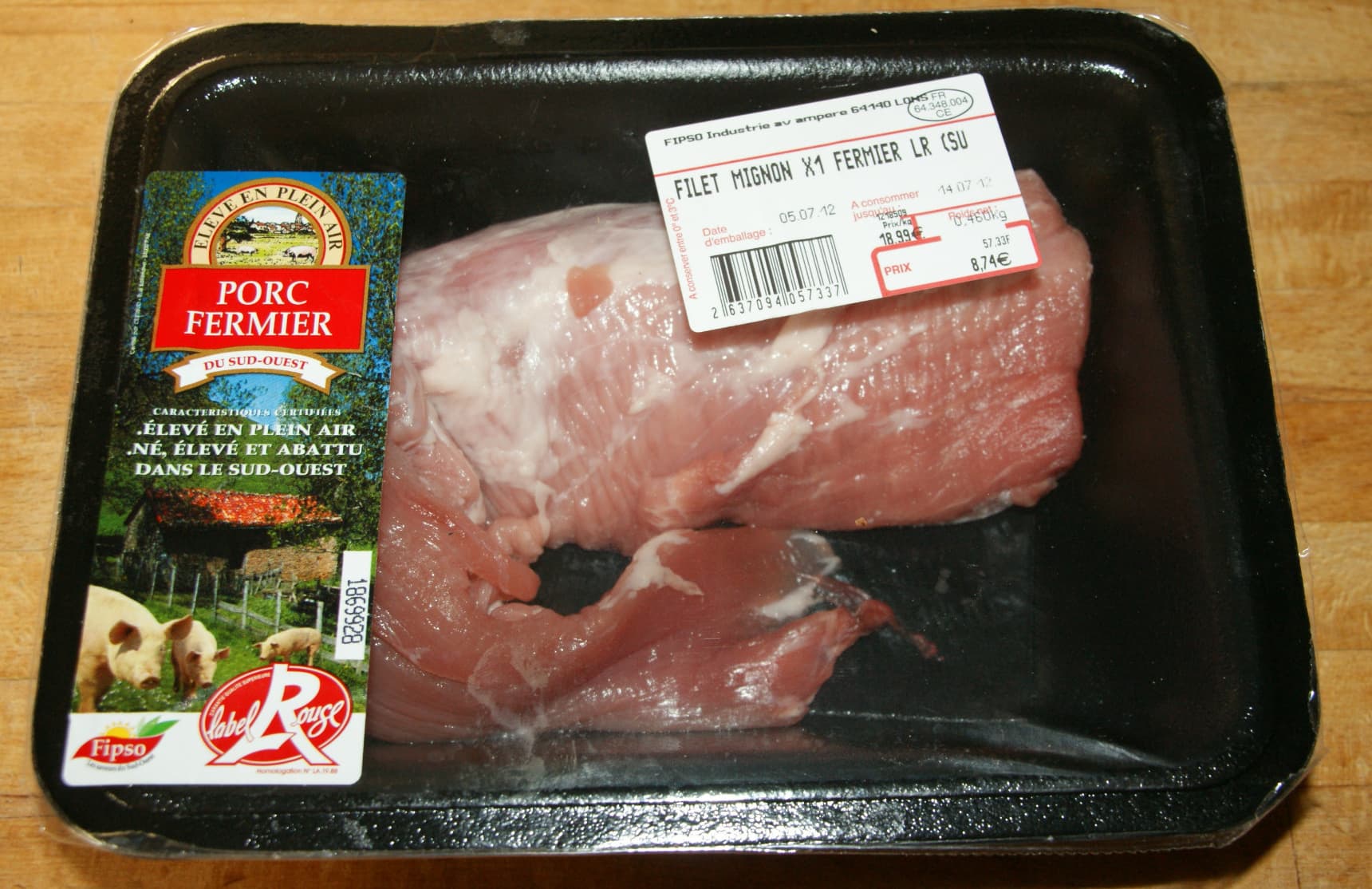 Fipso Filet mignon de porc fermier packshot