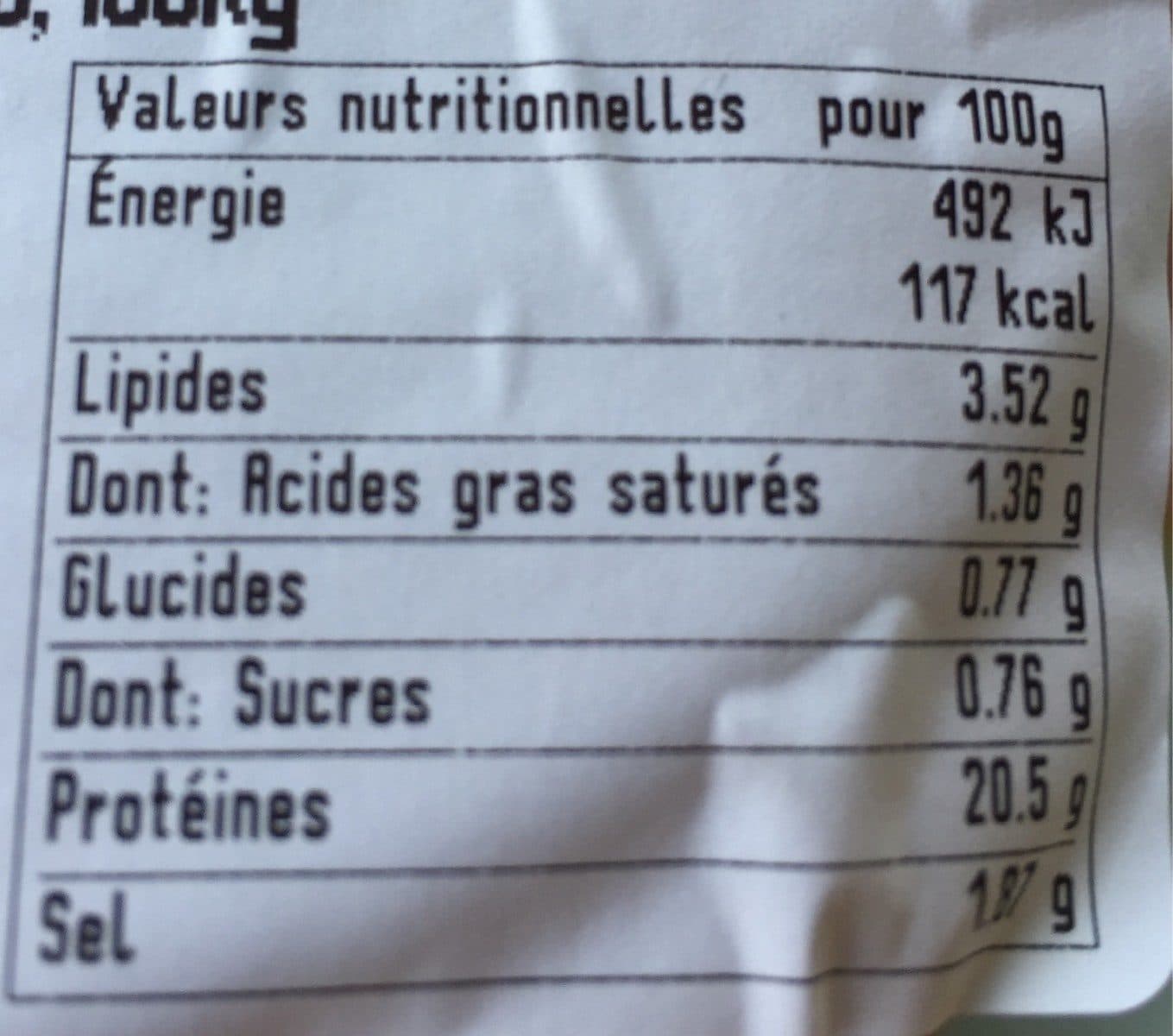 Open Food Facts Jambon cuit au miel packshot