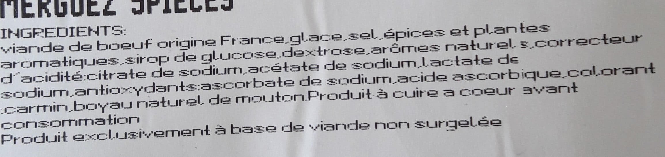 Open Food Facts Merguez 5 Pièces packshot