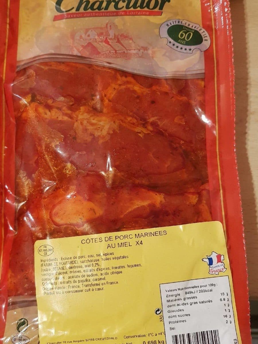 Open Food Facts Côtes de porc marinées au miel packshot