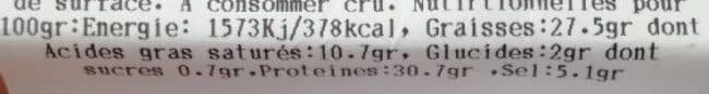 Open Food Facts Saucisson Corse Fume Fleuri packshot