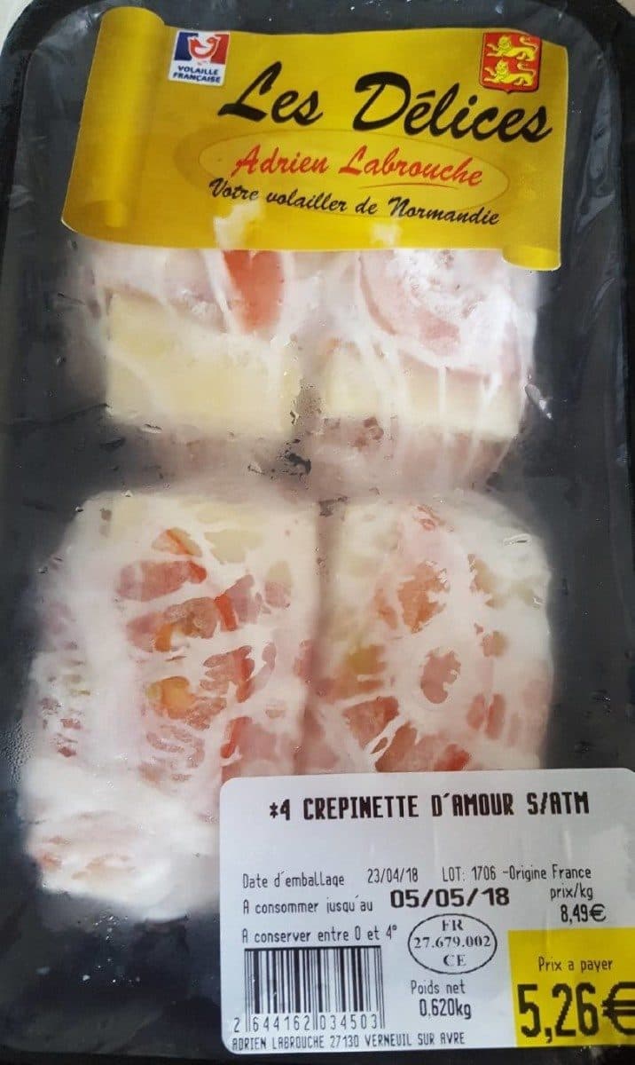 Open Food Facts Crépinette d'amour packshot