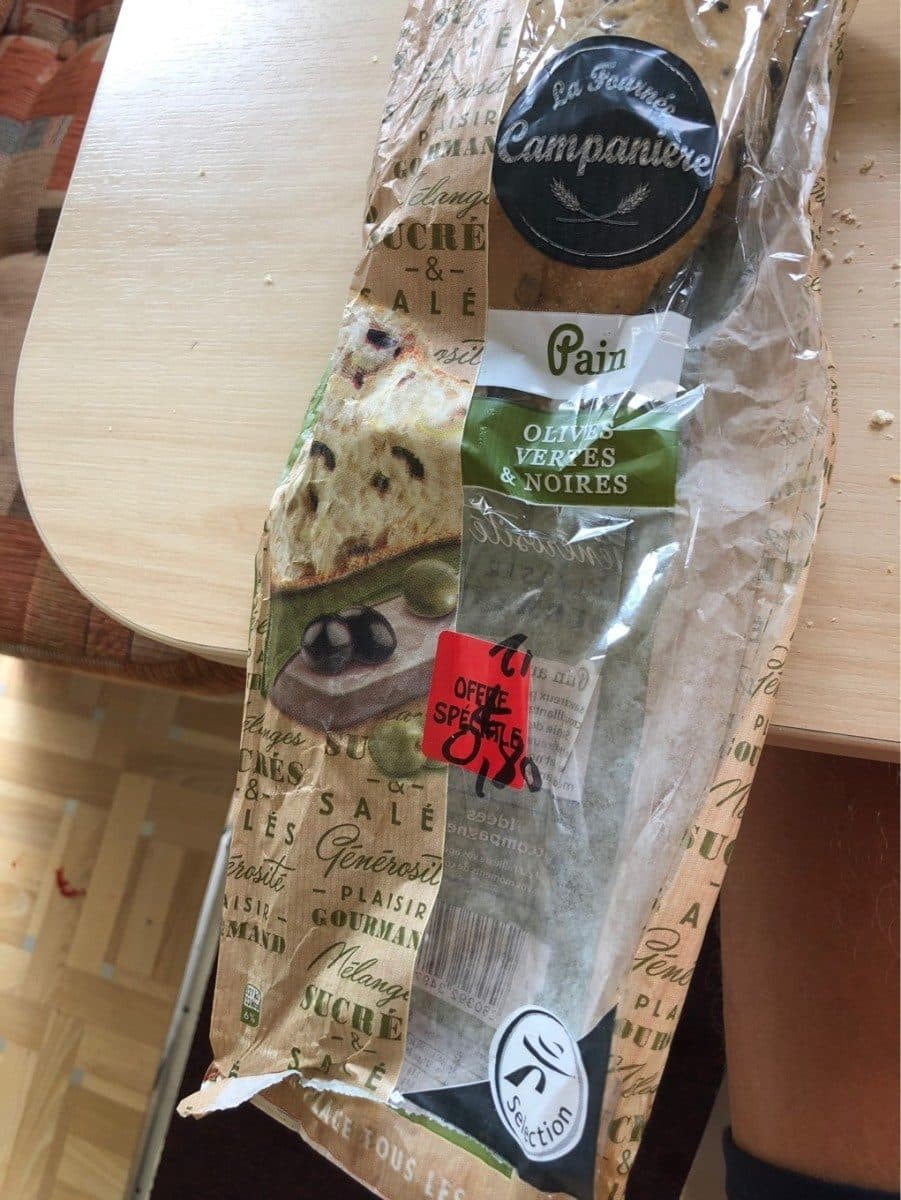 La Fournée Campanière Pain olives vertes et noires packshot