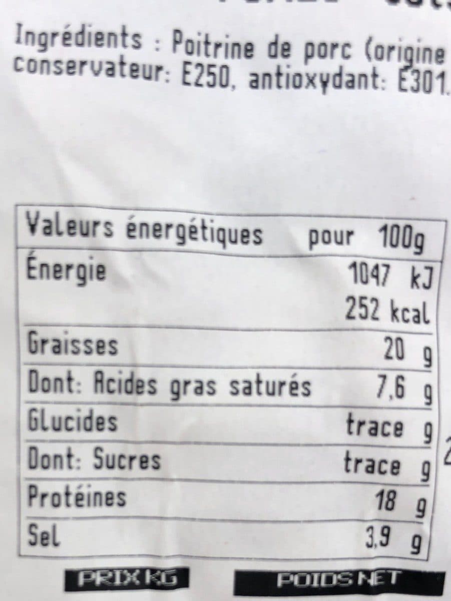 Leader Price Lardons fumes packshot