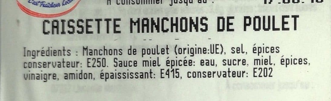 Open Food Facts Manchons packshot