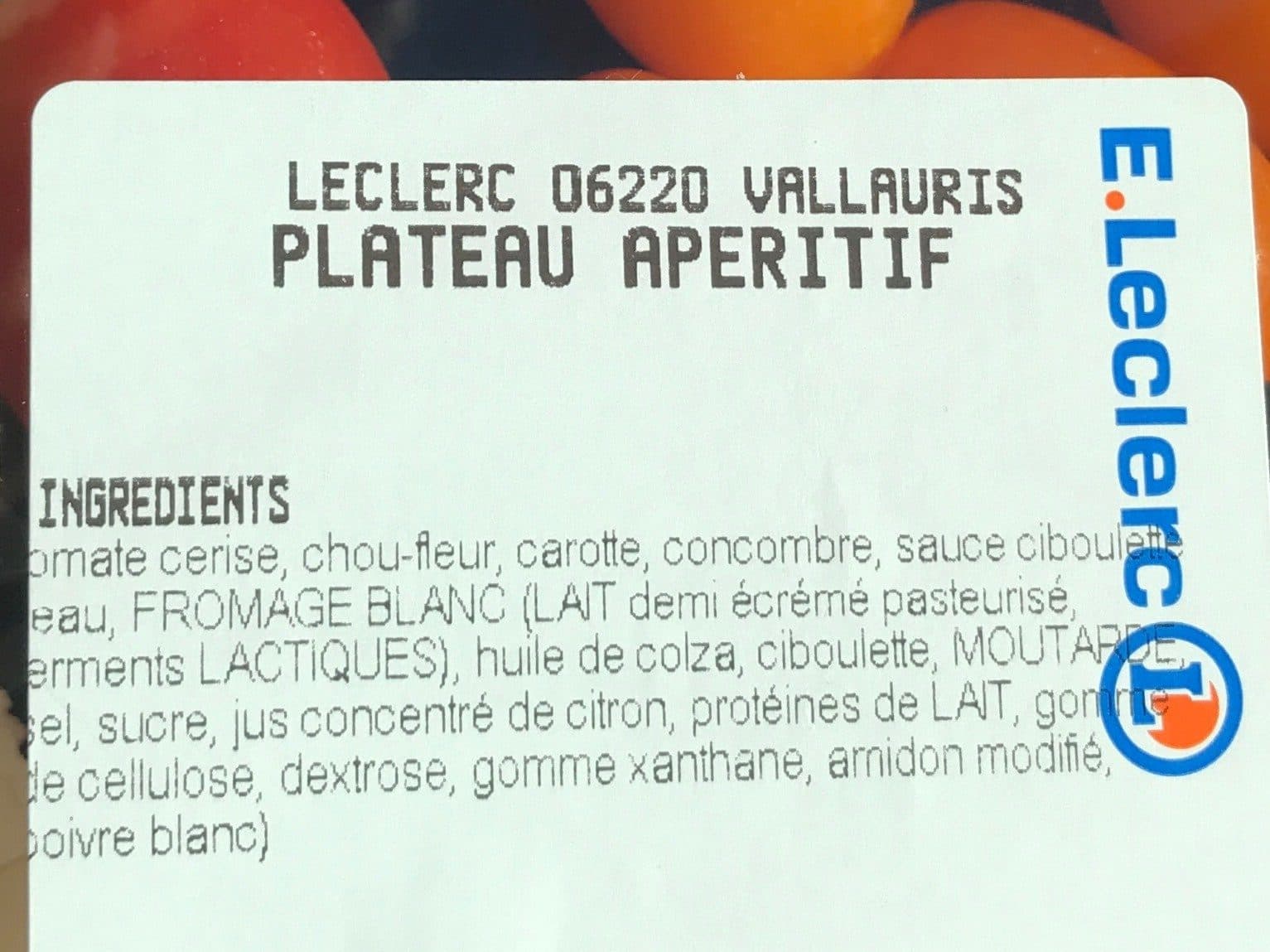 Open Food Facts Plateau aperitif packshot