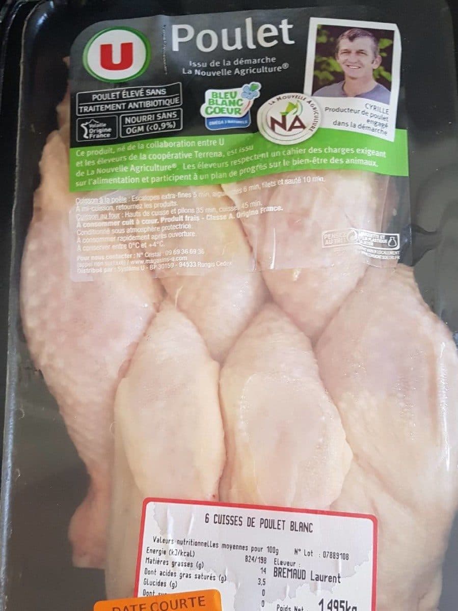 Open Food Facts Cuisses de poulet blanc packshot