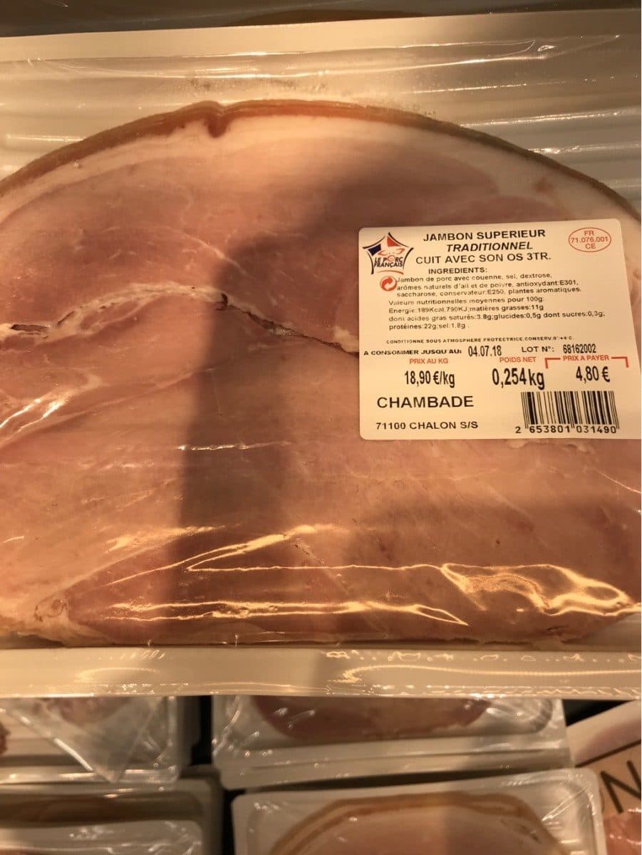 Open Food Facts Jambon superieur traditionnel packshot