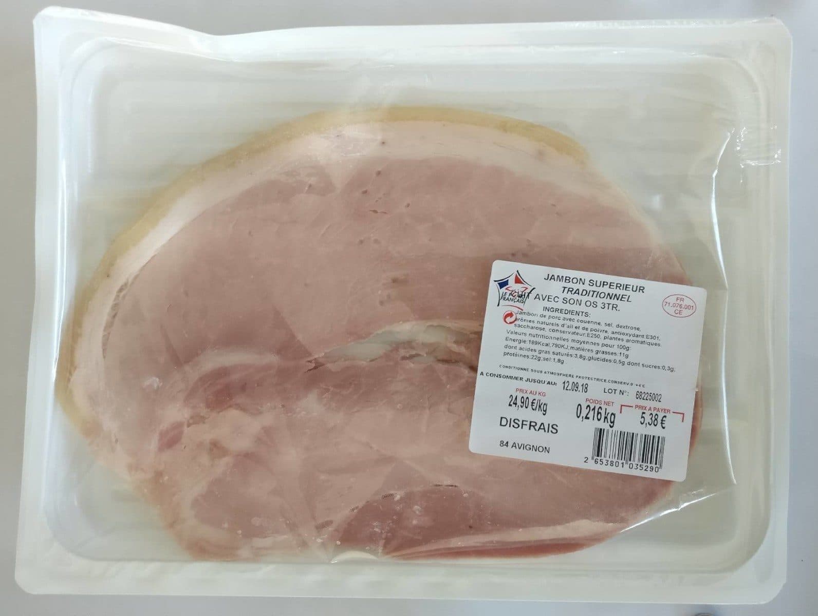 Open Food Facts Jambon supérieur traditionnel packshot
