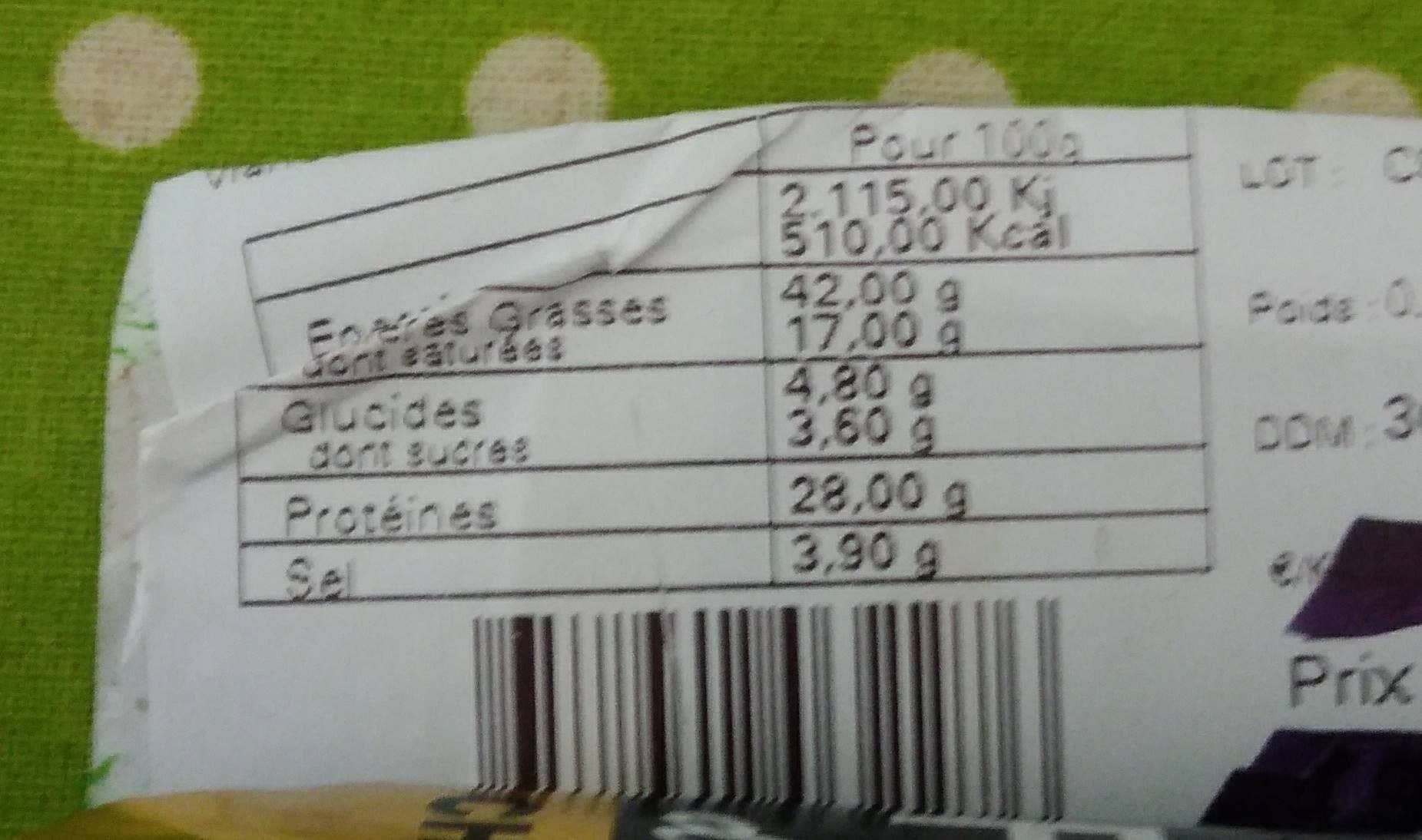 Open Food Facts Figatellu de l'île de beauté packshot