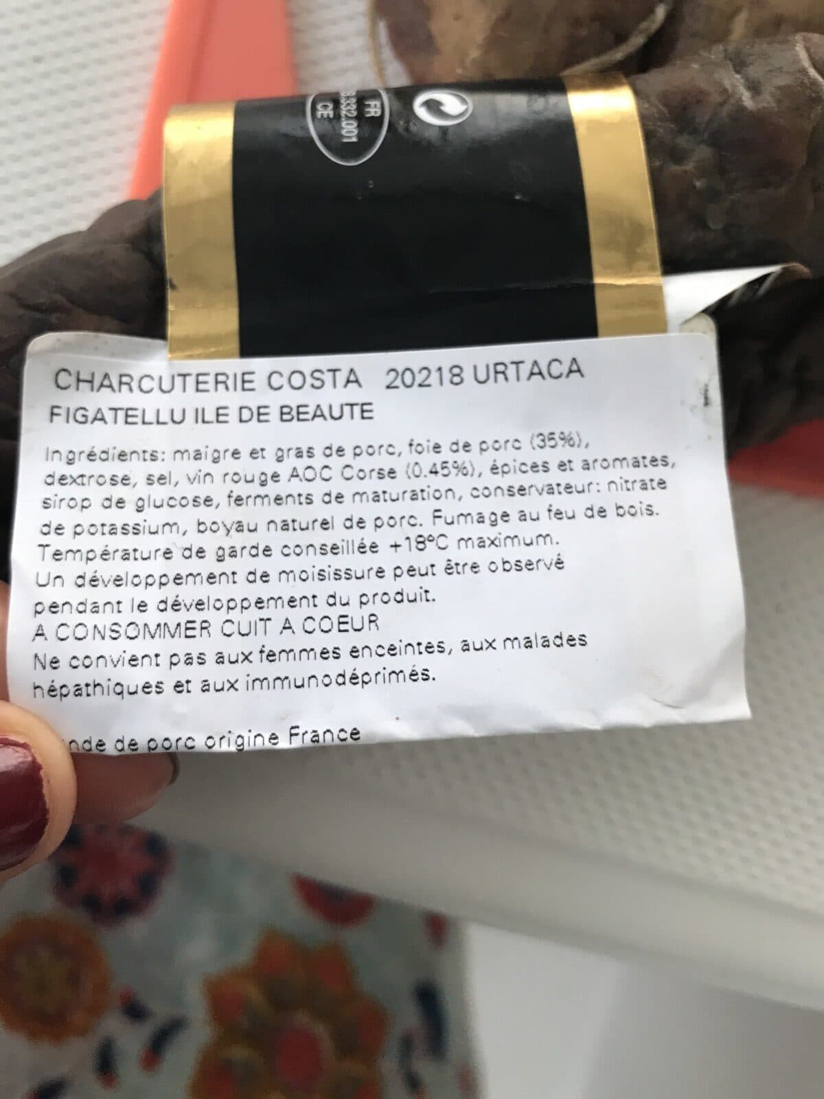 Open Food Facts Figatellu packshot
