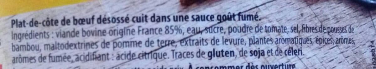 Open Food Facts Ribs de boeuf marinade barbecue packshot