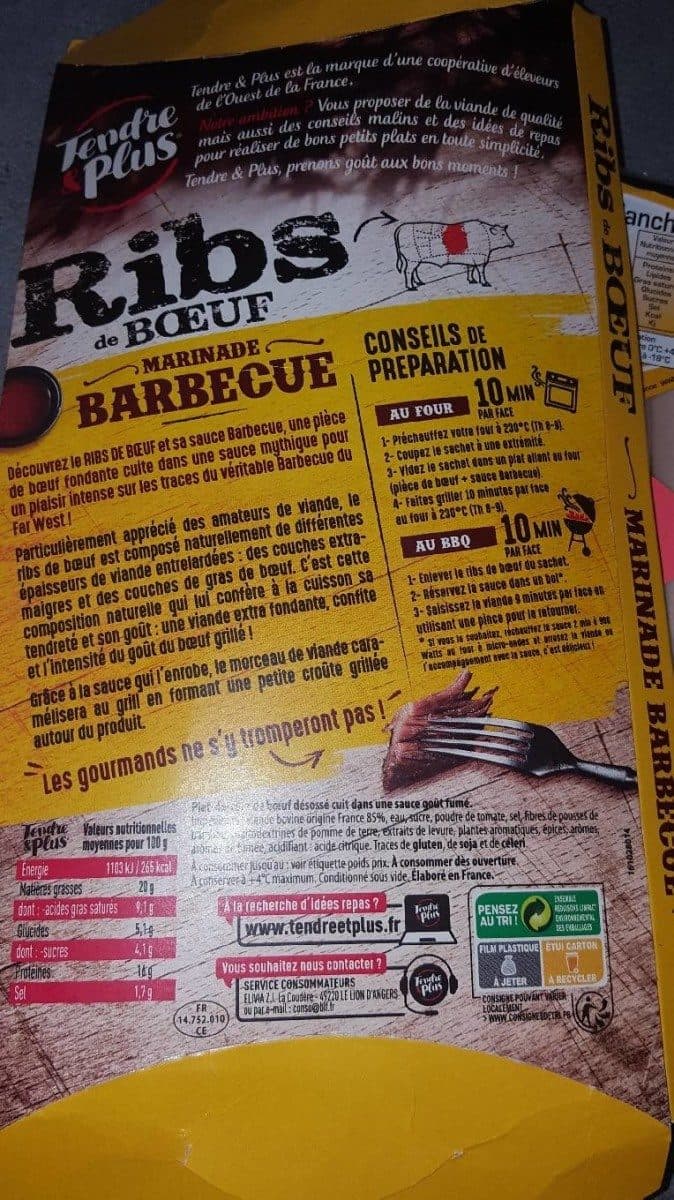 Open Food Facts Ribs de boeuf packshot
