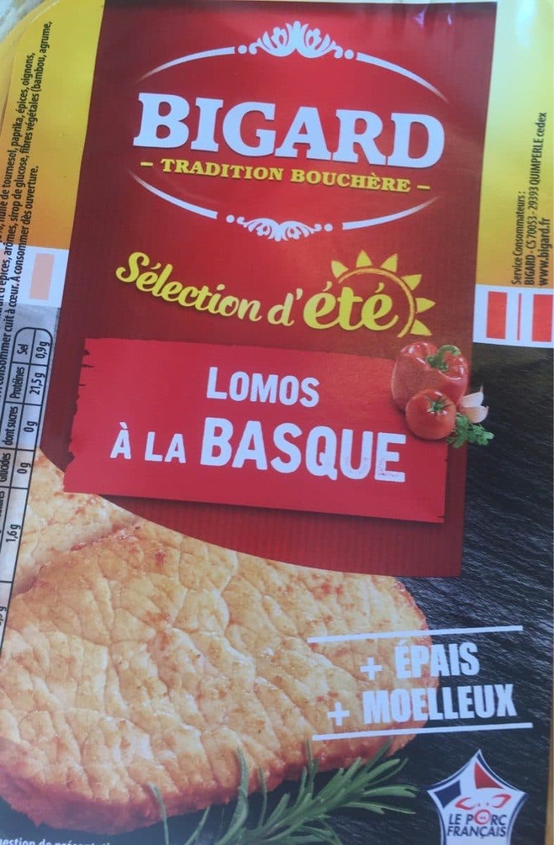 Open Food Facts Lomos à la basque packshot