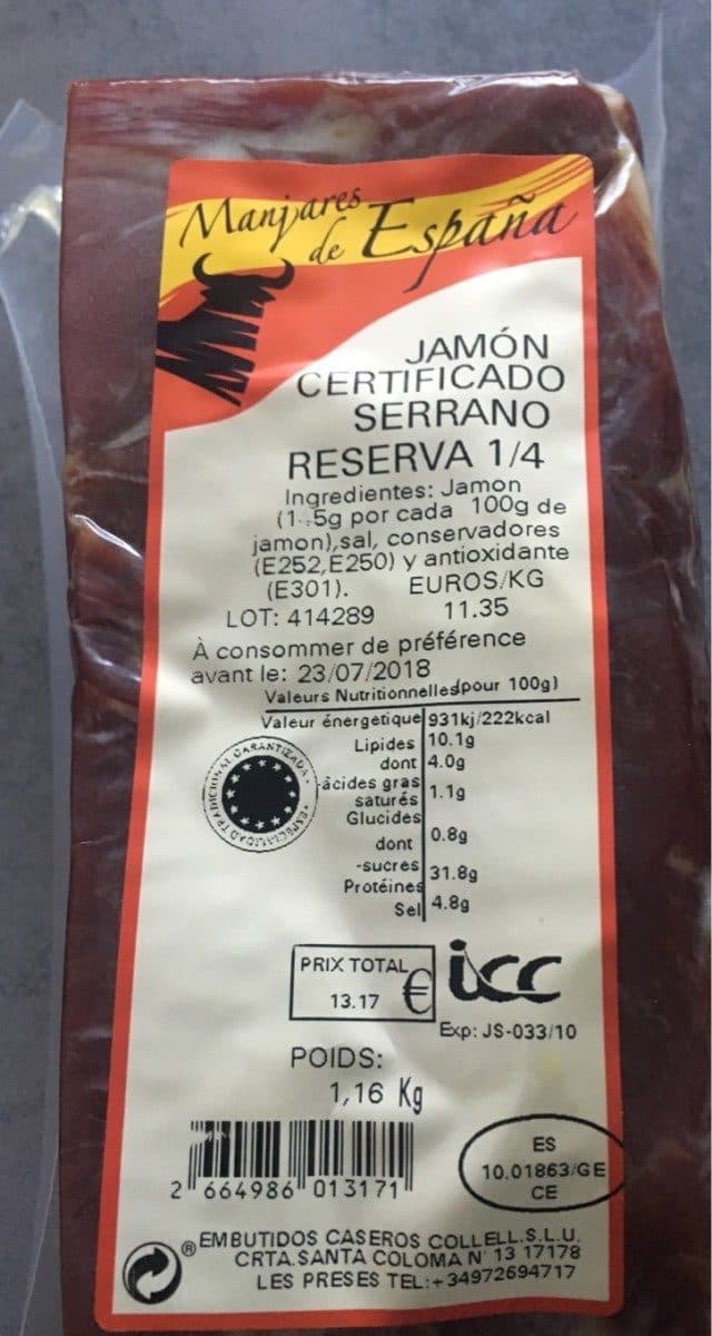 Open Food Facts Manjares de España packshot