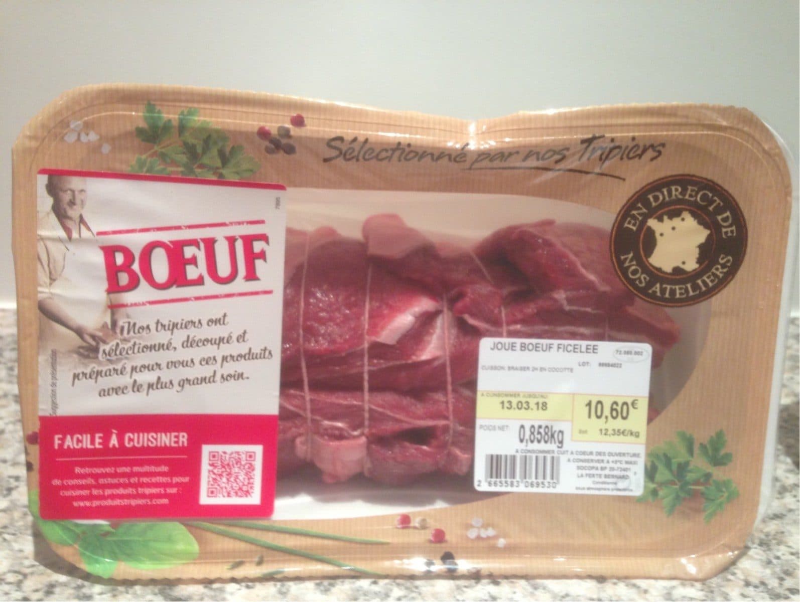 Open Food Facts Joue de boeuf packshot