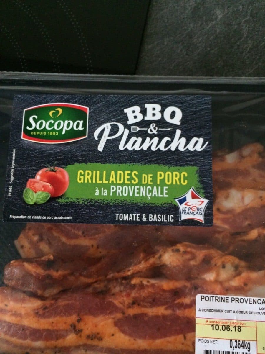 Socopa Grillades de porc a la provencale packshot