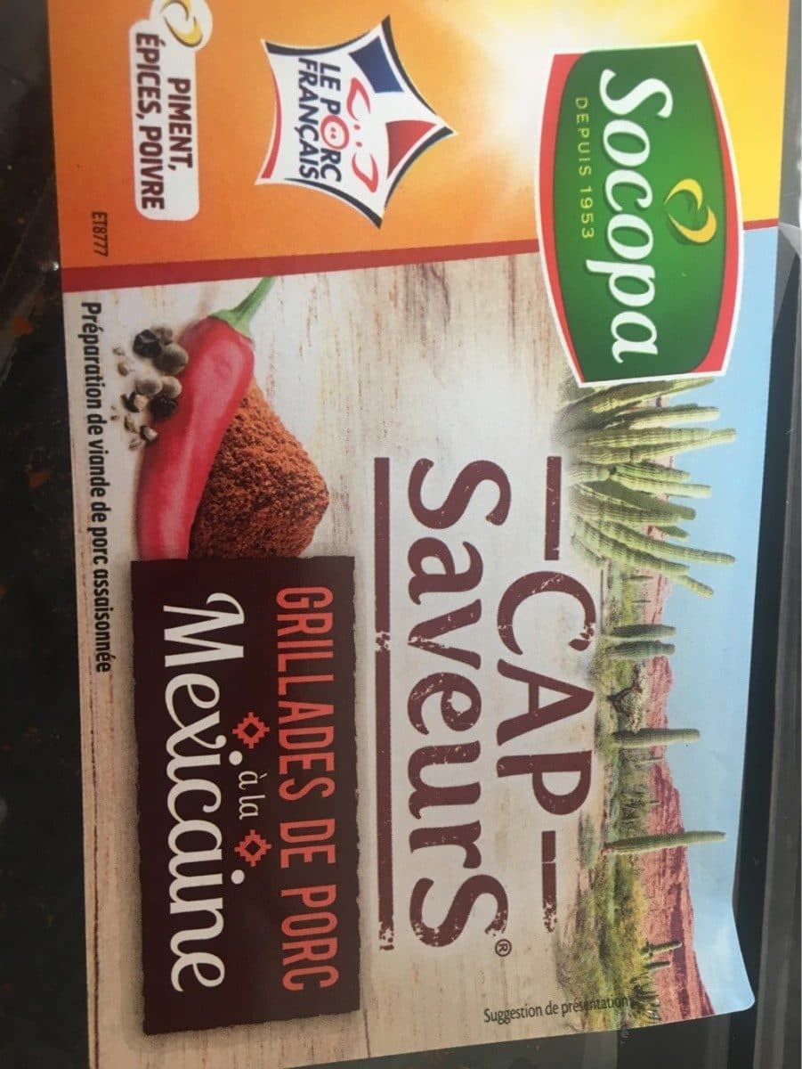 Socopa 2 côtes de porc mexicaine packshot