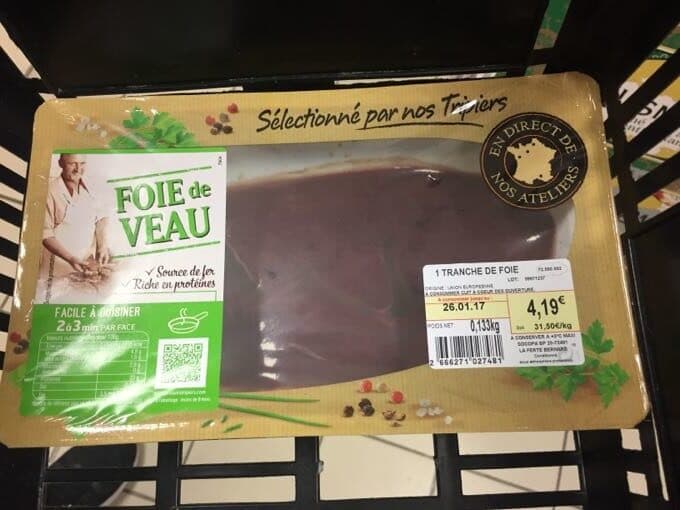 Produits Tripiers Foie de veau packshot