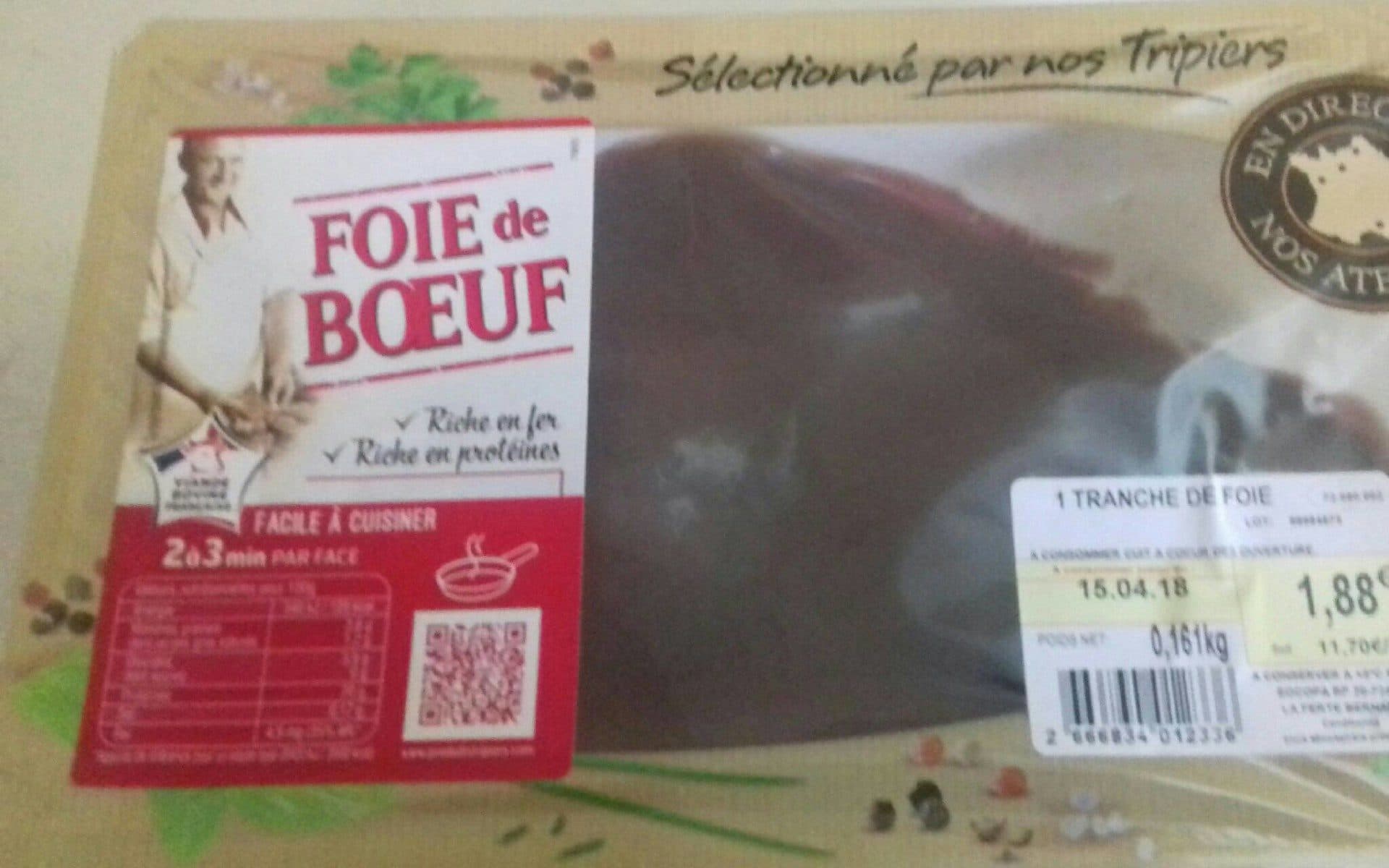 Open Food Facts Foie de boeuf packshot