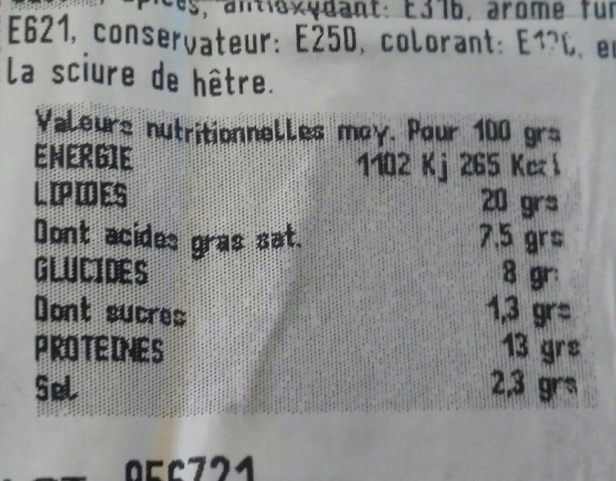 Open Food Facts saucisson de cheval packshot