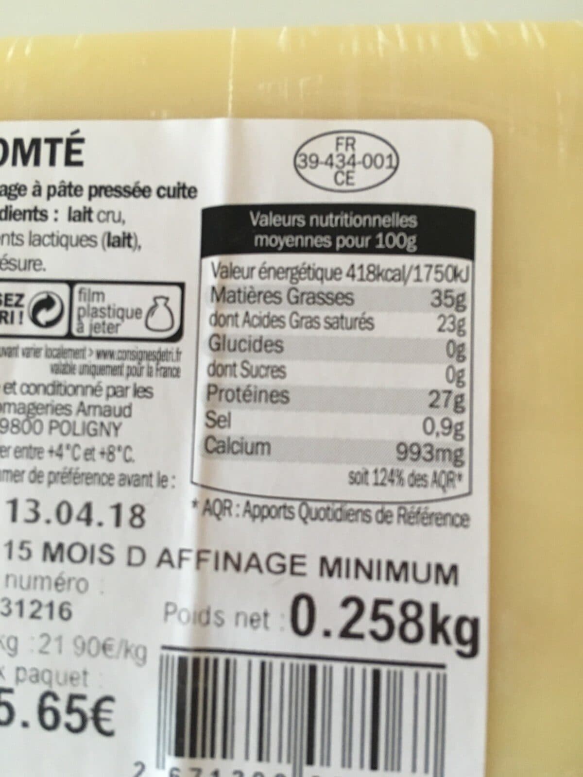 Open Food Facts Jura flore packshot