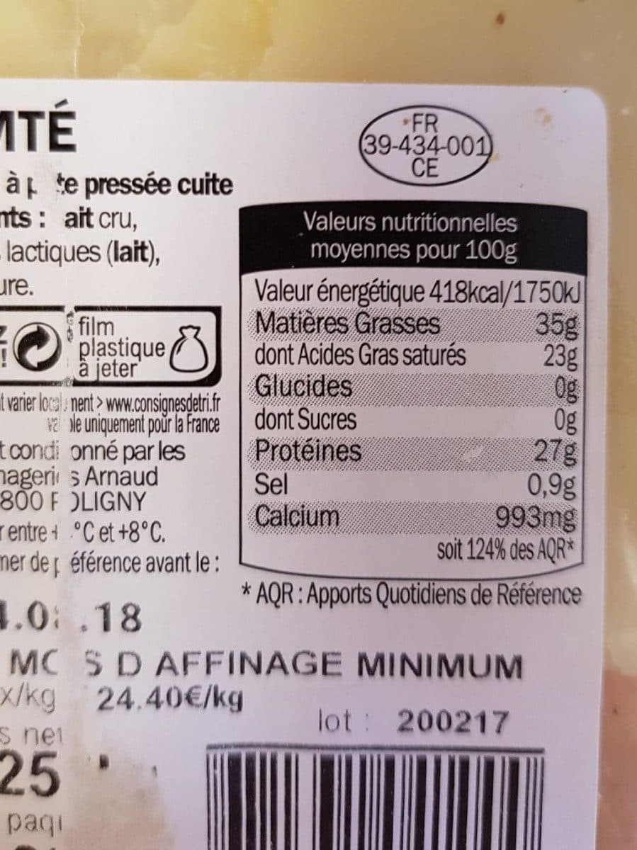 JuraFlore Comté packshot