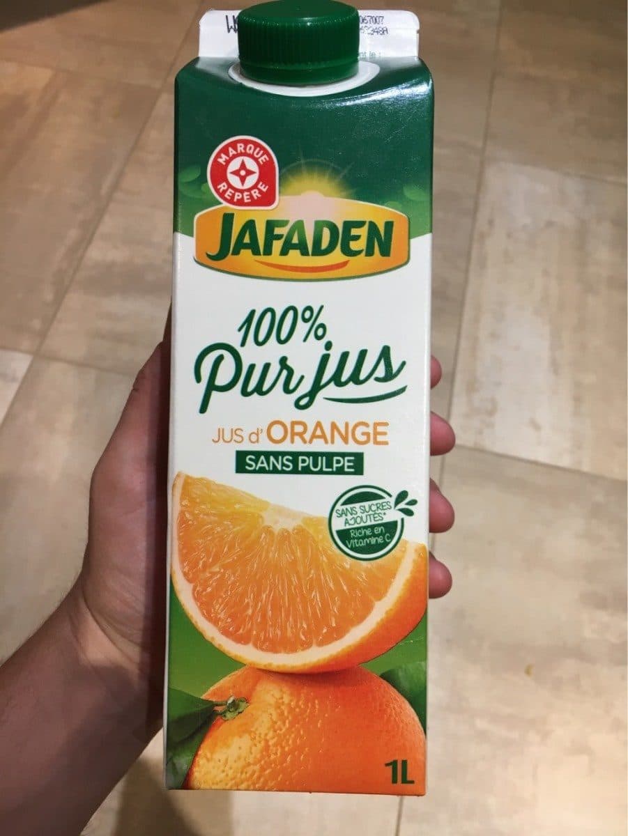 Open Food Facts 100% pur jus d orange packshot