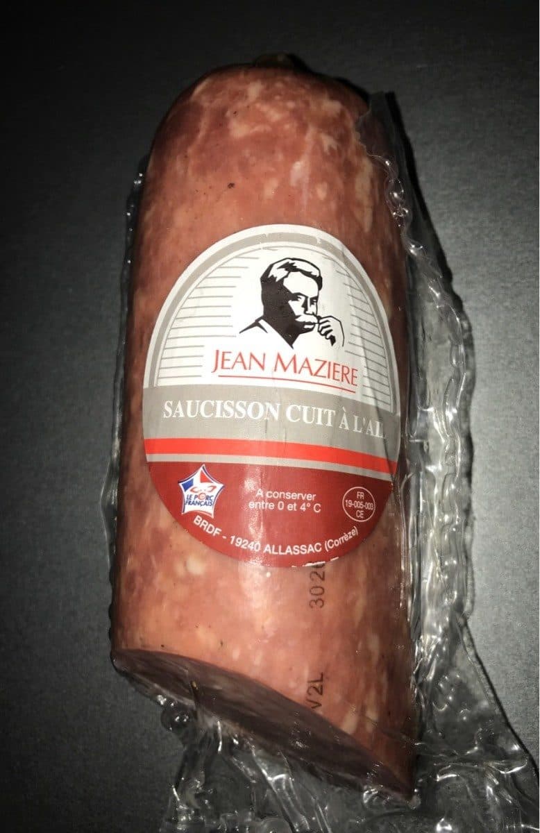 Open Food Facts Saucisson cuit à l'ail packshot