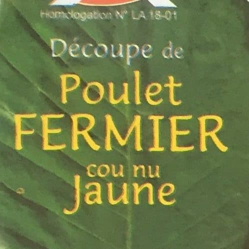 Les Fermiers de l'Ardèche découpe de poulet fermier de l'Ardèche cou nu jaune packshot