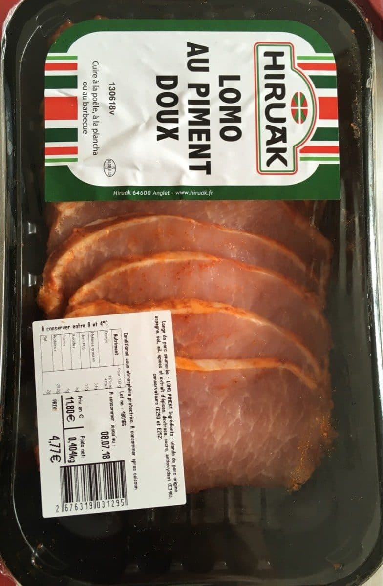 Open Food Facts Lomo au piment d'espelette packshot