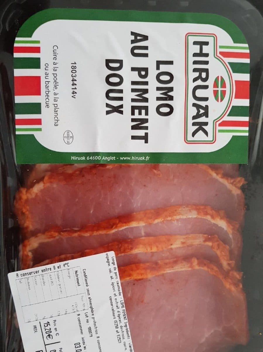 Hiruak Lomo au piment doux packshot