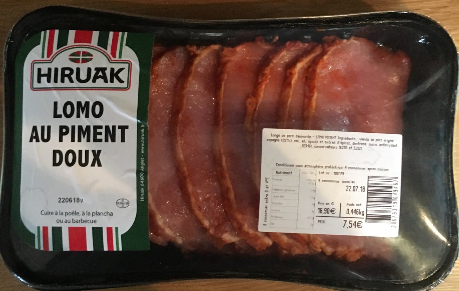 Open Food Facts Lomo au piment doux packshot
