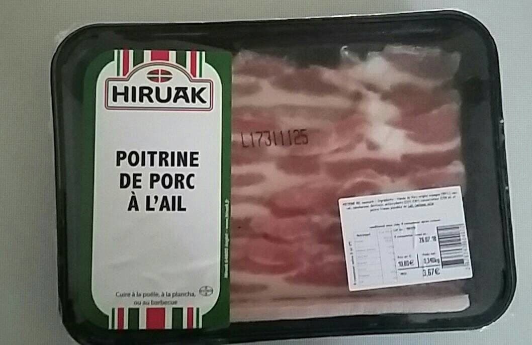 Hiruak Poitevine de porc à l'ail packshot