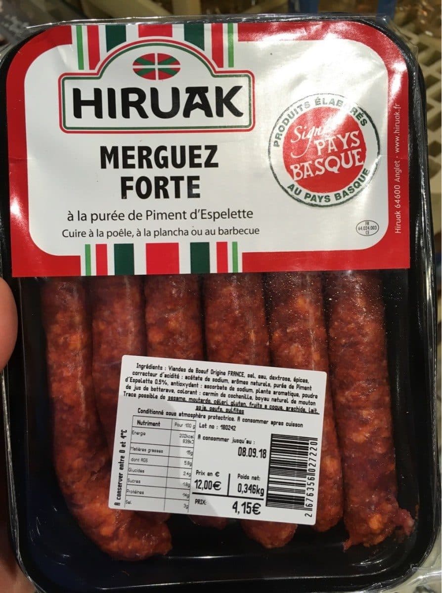 Open Food Facts Merguez forte packshot