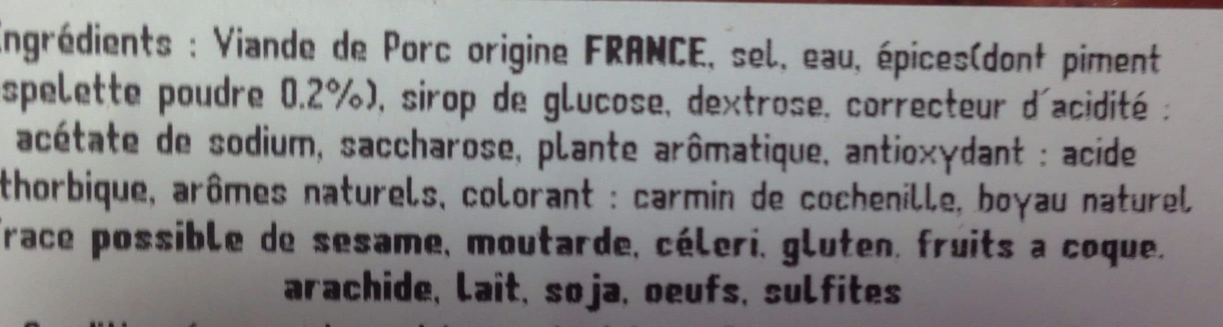 Hiruak Chipolata basque au piment d'espelette packshot