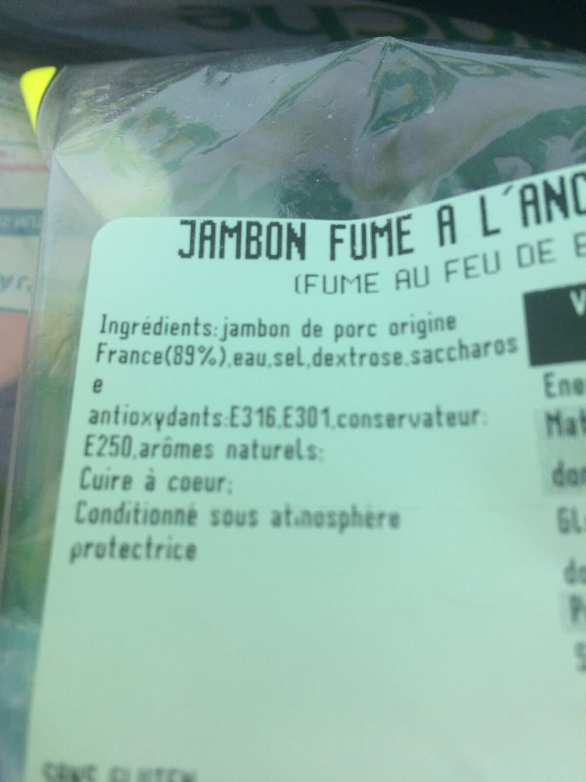 Open Food Facts Jambon fumé a l'ancienne packshot