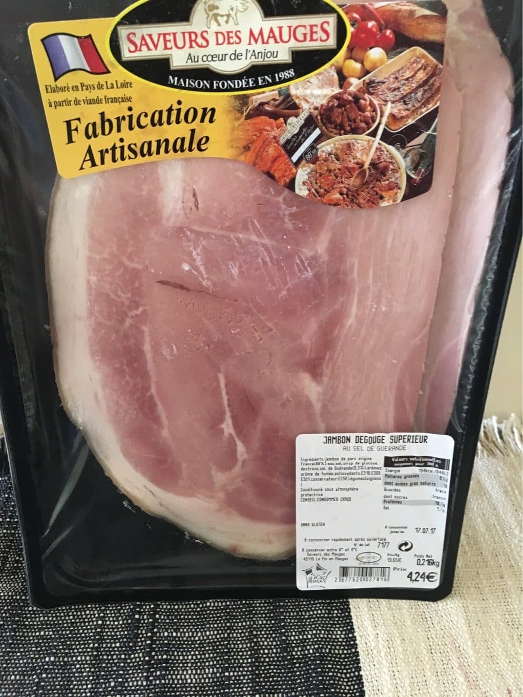 Saveurs Des Mauges Jambon degouge superieur au sel de guerande packshot