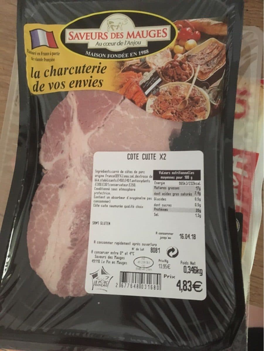 Saveurs des mauges Cote cuite packshot