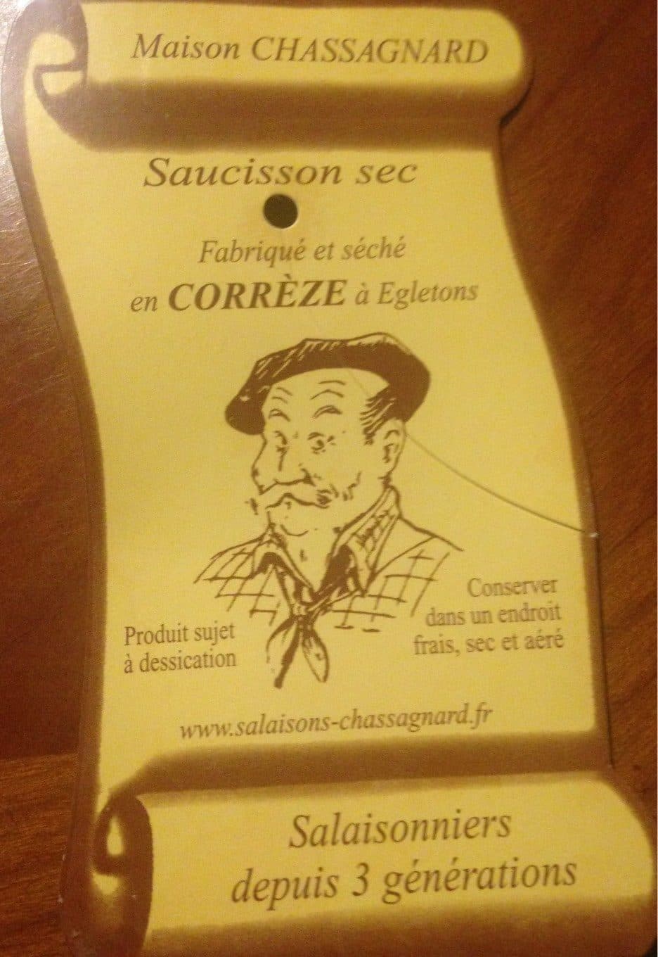 Maison Chassagnard Saucisson Sec packshot