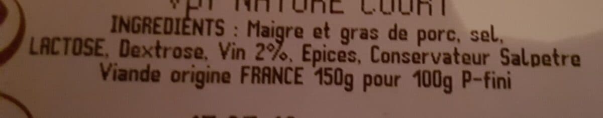 Open Food Facts saucisson sec de correze egletons packshot